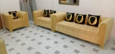 New Texture Design 6 Seater Stylish Sofa Set