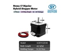 Nema 17 New stepper motor 1A per phase for small CNC and 3d printers