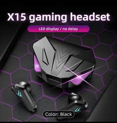 X15 TWS Gaming Wireless Bluetooth Earbuds 5.1