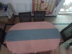 Dining table with 6 chairs
