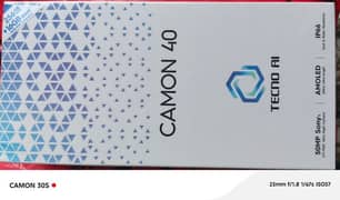 TECNO CAMON 40 16/256 BOX PACK