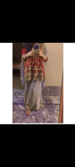 3 piece pretty dress for function wedding