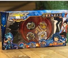 BEYBLADE BURST TURBO WITH STADIUM 4 TOPS | STRING LAUNCHER INCLUDED. .