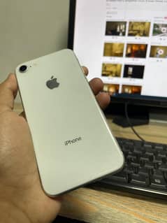 I phone 8 Available for exchange 64 gb battery 85
