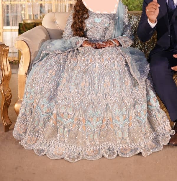 Walima Bridal Dress Ice Blue Maxi Bridals 1101209833