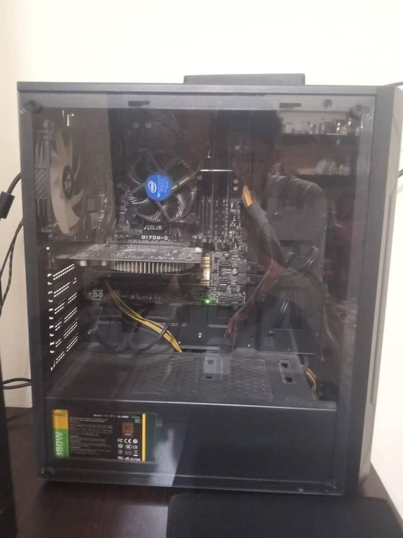RGB GAMING PC with led, keyboard, mouse, and CPU 6