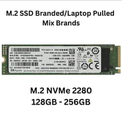 M. 2 NVMe 356Gb 512Gb Mix brands M2 PCLe NVMe SSD