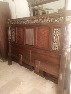 chinyot wood bed set