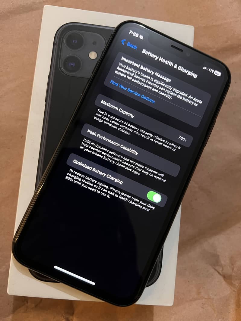 iphone 11 128GB non Pta Zong Sim Working Lifetime waterpack with Box 10