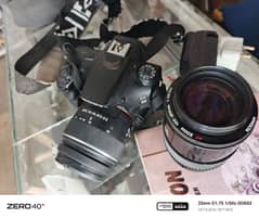 sony Alfa 58 with two lenses