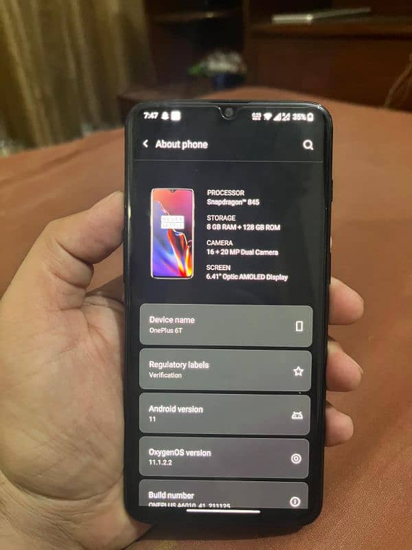 OnePlus 6t good condition (exchange possible  with pta phone) 5