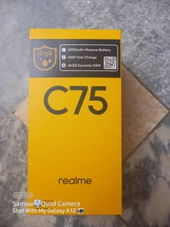 Realme C75 just box open condition 10/10 all accessories available