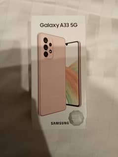 Samsung Mobile A33 5G 8/128 gb PTA approved pink with box.