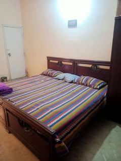 beautiful wooden bed