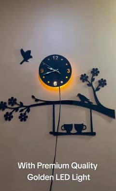 wood wall clock