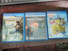 psvita games good condition uncharted minecraft