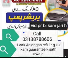 All lahore Ac service repair fitting gas filling kit repair and