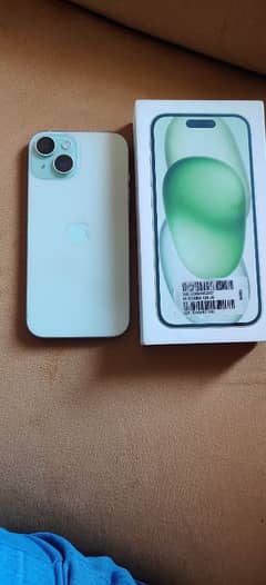 Iphone 15 128GB with box color Green