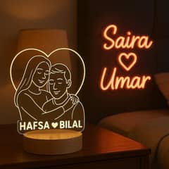 Celebrate Love ,Friendship and special bonds with our custom 3D Lamps