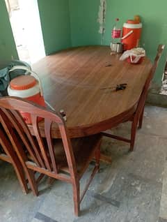 dyning table with 6 chairs