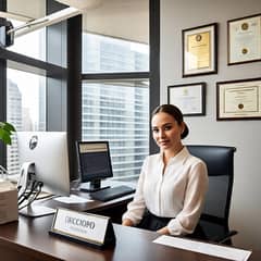 Want to hire Meture lady  As a receptionist