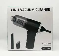 3 in 1 Multipurpose Vacuum  Cleaner | Mini Portable Rechargeable