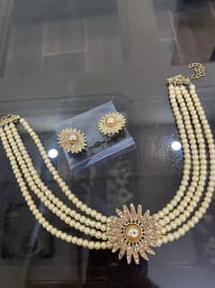 Pearl Choker Necklace Set