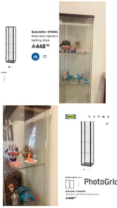 Glass door cabinet from IKEA