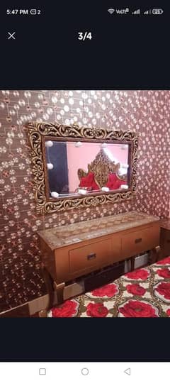 Bed With Side Tables And Dressing