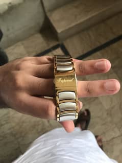 Original imperial watch in golden and silver colour