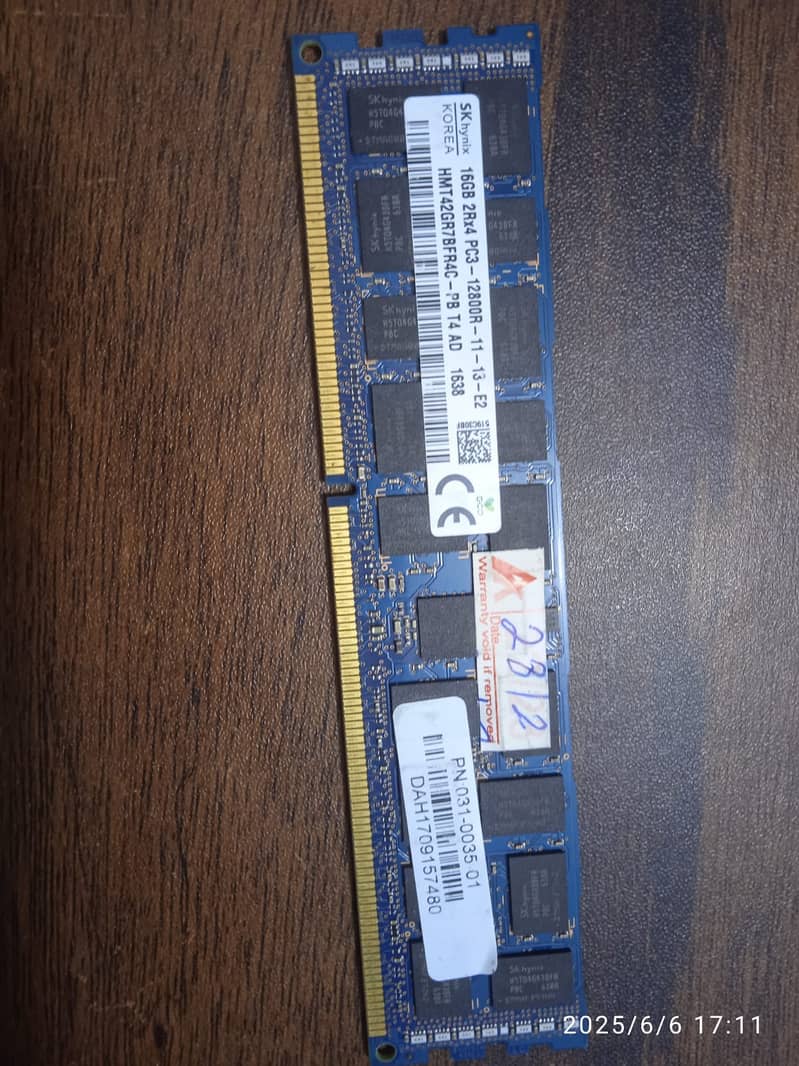 Hp  | Dell 16gb DDR3 Rams for server and workstations 2