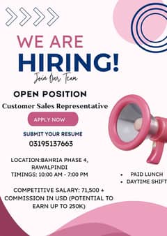 Customer sales representative