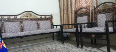 Iron Sofa Set (5 Seater)