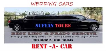 Rent a Car Limousine Prado Audi A6 Fortuner V8 Limo Car Rental Lahore