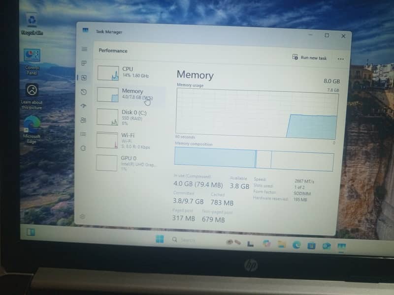 HP 10th Generation, Core i5, Quadcore Processor, 15.6" Display, Win11 8
