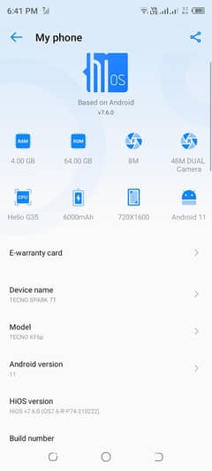 Tecno Spark 7T urgent