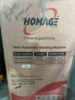Homage Semi Automatic Twin Tub 10 Kg Washing Machine - HW-49102SAP