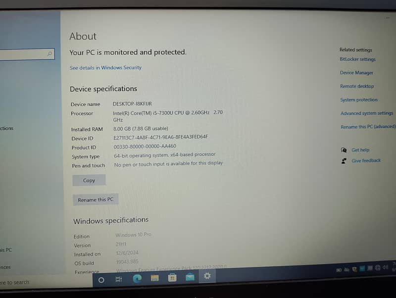 Dell latitude 5280, Core i5, 7th generation 4