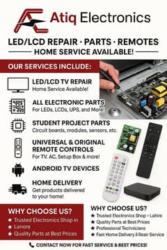 LED LCD REPAIR | Remote Controls | Electronics Parts | home service -