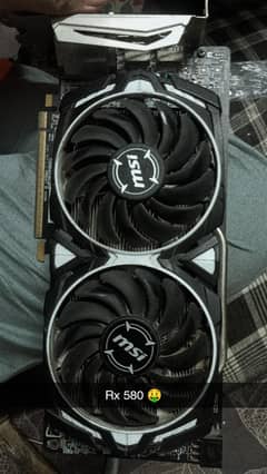 MSI Rx 580 armour edition OC