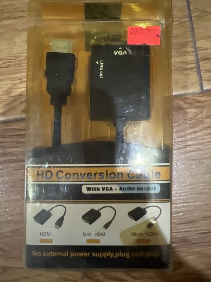 HD Conversion Cable (with VGA + Audio output) 0
