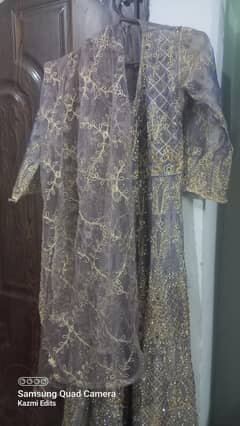 Grey Organza Maksi