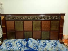 king size bed dressing with side tables