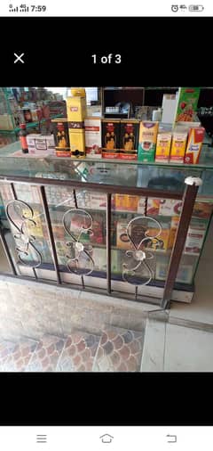 2 Counter general store, garments, medical store k liy