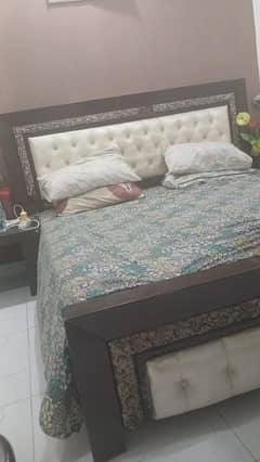 bed and dressing