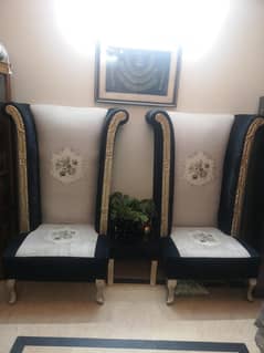 Elegant High-Back Royal Chairs for Sale – Set of 2