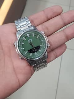 silver casio water resistance for sale