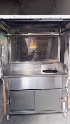 food stall with accessories