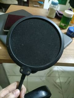 pop filter for condenser microphone audio recording