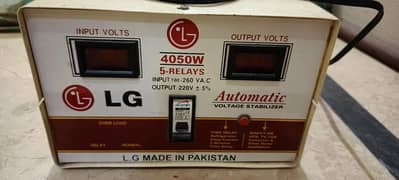 LG 4050 watt Automatic voltage stabilizer 5 Relay 100 to 220 volts